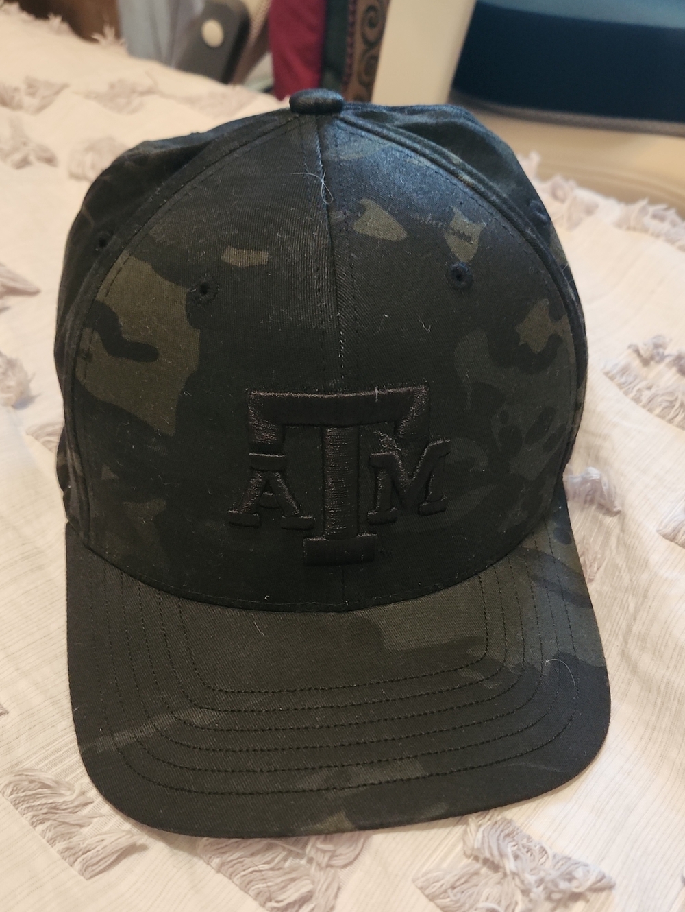 EUC, Texas A&M, Black Camo Baseball Cap
